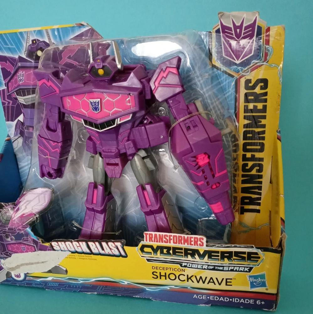 Transformers Cyberverse Power of the Spark Shockwave  Purple Shock Blast New